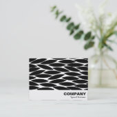 Abstrakte Blätter Visitenkarte (Stehend Vorderseite)