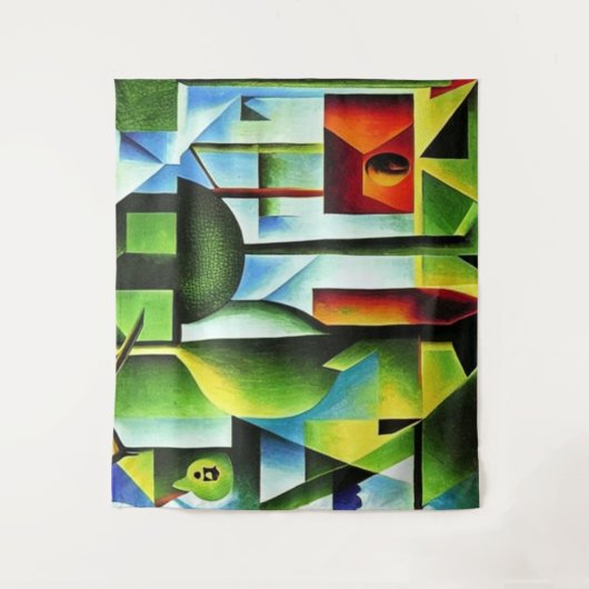 Abstrakte Blätter Wandteppich (Vorderseite)