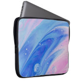 ABSTRAKTE BLAU- UND BUTTON-BILDUNG LAPTOPSCHUTZHÜLLE (Vorne Rechts)
