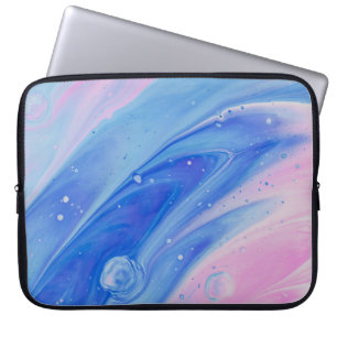 ABSTRAKTE BLAU- UND BUTTON-BILDUNG LAPTOPSCHUTZHÜLLE