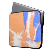 ABSTRAKTE BLAU- UND GELBE-BILDUNG LAPTOPSCHUTZHÜLLE (Vorderseite Links)