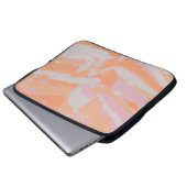 ABSTRAKTE BLAU- UND WEISSBILDUNG 2 LAPTOPSCHUTZHÜLLE (Vorne Knopf)