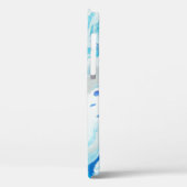 ABSTRAKTE BLAU- UND WEISSBILDUNG 3 Case-Mate iPhone HÜLLE (Rückseite / Links)