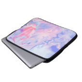 ABSTRAKTE BLAU- UND WEISSBILDUNG 5 LAPTOPSCHUTZHÜLLE (Vorne Knopf)
