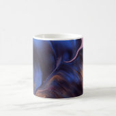 ABSTRAKTE BLAU- UND WEISSBILDUNG KAFFEETASSE (Mittel)