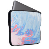 ABSTRAKTE BLAU WEISS UND ROT LAPTOPSCHUTZHÜLLE (Vorne Rechts)
