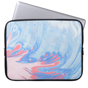 ABSTRAKTE BLAU WEISS UND ROT LAPTOPSCHUTZHÜLLE