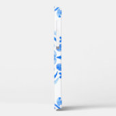 Abstrakte, blau-weiße, handgezogene, nahtlose oder Case-Mate iPhone hülle (Rückseite / Links)