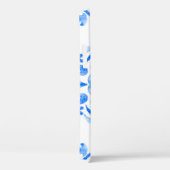 Abstrakte, blau-weiße, handgezogene, nahtlose oder Case-Mate iPhone hülle (Rückseite / Rechts)