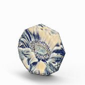 Abstrakte Blaublume Fotoblock (Rechts)