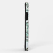 Abstrakte blaubraune Blume Case-Mate iPhone Hülle (Hinten/Rechts)