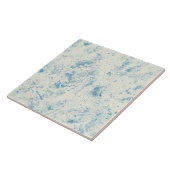 Abstrakte blaue Aquarelltextur Fliese (Seite)