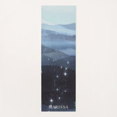 Abstrakte Blaue Berge Personalisiert Yogamatte (Vorderseite)