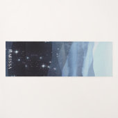 Abstrakte Blaue Berge Personalisiert Yogamatte (Vorderseite (Horizontal))