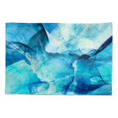 Abstrakte blaue Bewegung: Fraktal-Komposition. Kissenbezug (Rückseite)