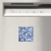 ABSTRAKTE BLAUE CRYSTALS DIGITAL WALLPAPIERBACKGRO MAGNET (In Situ (Geschirrspüler))