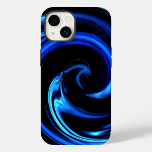 Abstrakte Blaue Dolphin Wave Art Case-Mate iPhone 14 Hülle