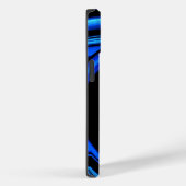 Abstrakte Blaue Dolphin Wave Art Case-Mate iPhone Hülle (Rückseite / Rechts)