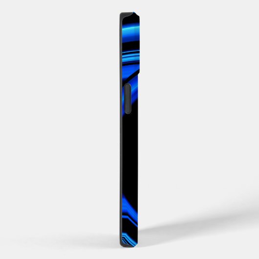 Abstrakte Blaue Dolphin Wave Art Case-Mate iPhone Hülle (Rückseite / Rechts)