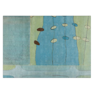 Abstrakte blaue Ei-Parade Schneidebrett