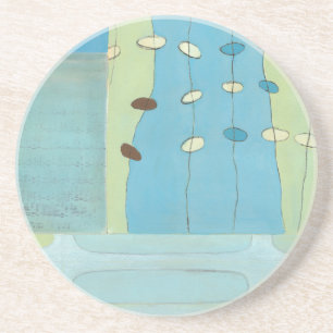 Abstrakte Blaue Eierparade Getränkeuntersetzer