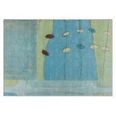 Abstrakte Blaue Eierparade Schneidebrett (Vorderseite)