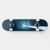 Abstrakte Blaue-Erde-Bewegung Skateboard (Horizontal)