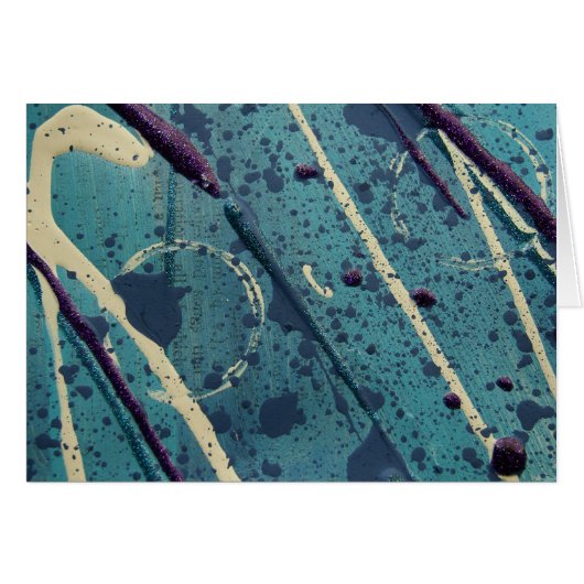 Abstrakte blaue Farbe (Vorderseite (Horizontal))