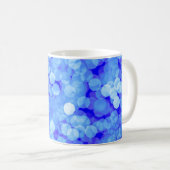 Abstrakte blaue Farben hellen Buh. Klassischer Bla Kaffeetasse (VorderseiteRechts)