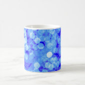 Abstrakte blaue Farben hellen Buh. Klassischer Bla Kaffeetasse (Mittel)