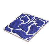 Abstrakte blaue Flüssigkeitsformen – 3D-Moderne Ku Fliese (Seite)