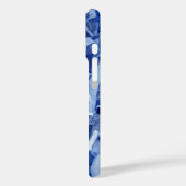 Abstrakte blaue, geflochtene Papierfotografie Case-Mate iPhone Hülle (Rückseite / Links)