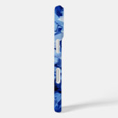 Abstrakte blaue, geflochtene Papierfotografie Case-Mate iPhone Hülle (Rückseite / Rechts)