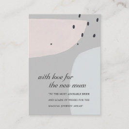 ABSTRAKTE BLAUE GRAY NEUE MUM GIFT EARRING-ANZEIGE PLATZKARTE