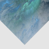 Abstrakte blaue/grüne Wolken - Gewebepapier Seidenpapier (Ausschnitt)