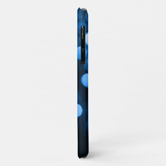 Abstrakte blaue Kreise mit anfänglichen Case-Mate iPhone Hülle (Hinten/Links)