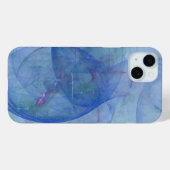abstrakte blaue Kunst Case-Mate iPhone Hülle (Rückseite (Horizontal))
