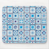 Abstrakte Blaue Kunst Mousepad (Vorne)