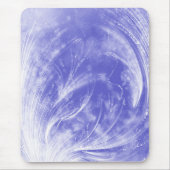 Abstrakte blaue Leuchten und Glühwürmchen Mousepad (Vorne)