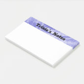 Abstrakte blaue Leuchten und Glühwürmchen Post-it Klebezettel (angewinkelt)