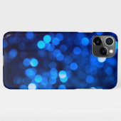 Abstrakte blaue Leuchtpunkte iPhone Hülle (Rückseite (Horizontal))