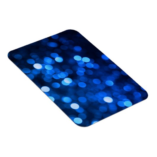 Abstrakte blaue Leuchtpunkte Magnet (Rechte Seite)