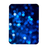 Abstrakte blaue Leuchtpunkte Magnet (Vertikal)