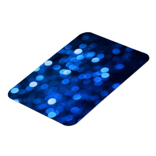 Abstrakte blaue Leuchtpunkte Magnet (Linke Seite)