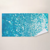 Abstrakte blaue Lichter im Hintergrund Badehandtuch (Badehandtuch)