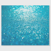 Abstrakte blaue Lichter im Hintergrund Geschenkpapier (Flach)