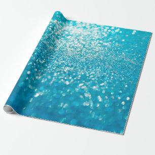Abstrakte blaue Lichter im Hintergrund Geschenkpapier