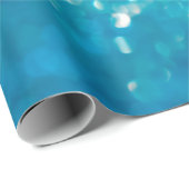 Abstrakte blaue Lichter im Hintergrund Geschenkpapier (Rolleneckpunkt)