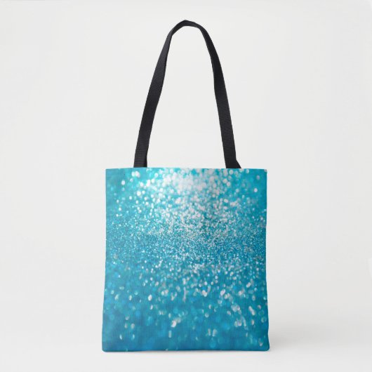 Abstrakte blaue Lichter im Hintergrund Tasche (Vorderseite)