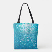 Abstrakte blaue Lichter im Hintergrund Tasche (Rückseite)